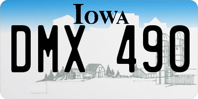 IA license plate DMX490