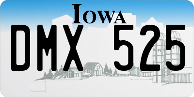 IA license plate DMX525