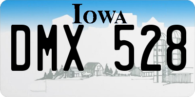 IA license plate DMX528