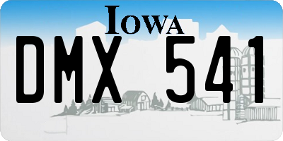 IA license plate DMX541