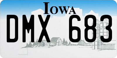 IA license plate DMX683