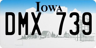 IA license plate DMX739