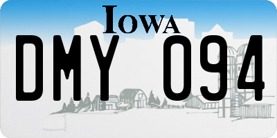 IA license plate DMY094