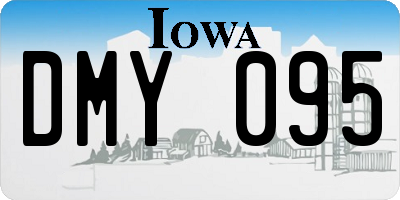 IA license plate DMY095