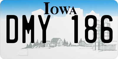 IA license plate DMY186