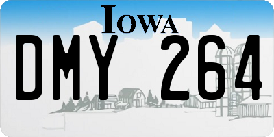 IA license plate DMY264