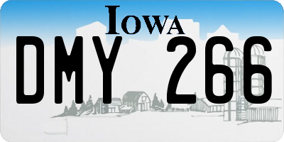 IA license plate DMY266