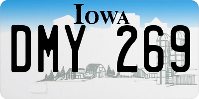 IA license plate DMY269