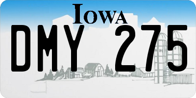 IA license plate DMY275