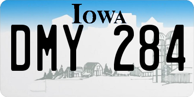 IA license plate DMY284