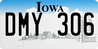 IA license plate DMY306
