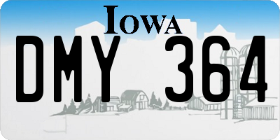 IA license plate DMY364
