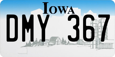 IA license plate DMY367
