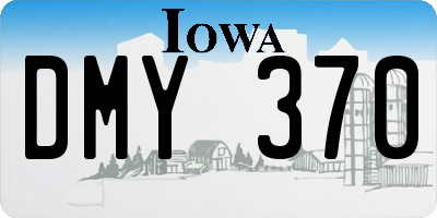 IA license plate DMY370