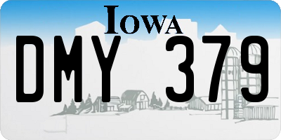 IA license plate DMY379