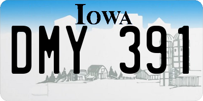 IA license plate DMY391