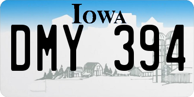 IA license plate DMY394
