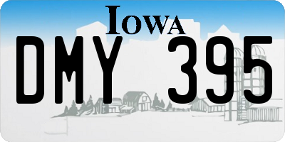 IA license plate DMY395