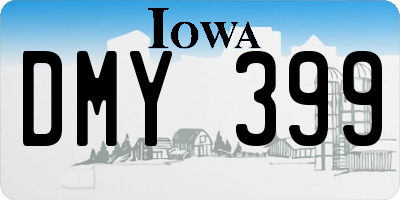 IA license plate DMY399
