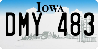 IA license plate DMY483