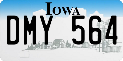 IA license plate DMY564