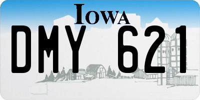 IA license plate DMY621