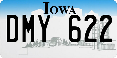 IA license plate DMY622
