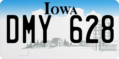 IA license plate DMY628