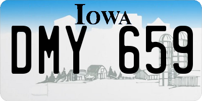 IA license plate DMY659