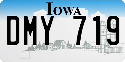 IA license plate DMY719