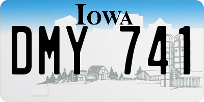 IA license plate DMY741