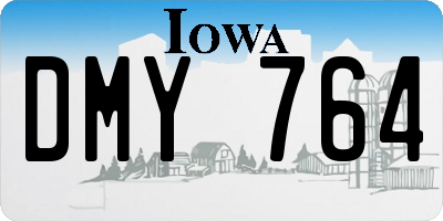 IA license plate DMY764