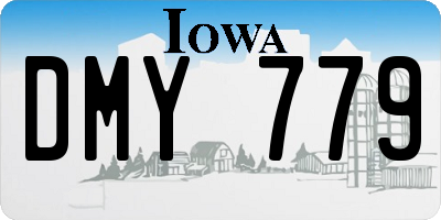 IA license plate DMY779