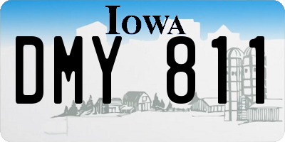 IA license plate DMY811