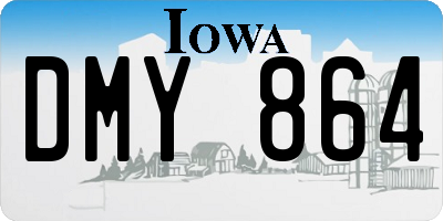 IA license plate DMY864