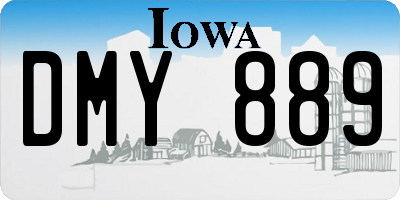 IA license plate DMY889