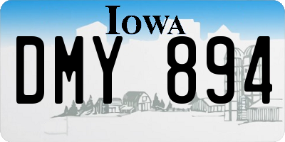 IA license plate DMY894