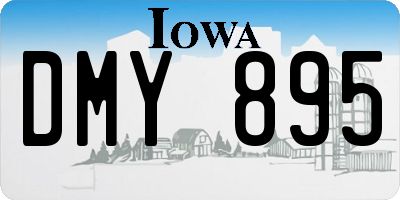 IA license plate DMY895