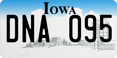 IA license plate DNA095