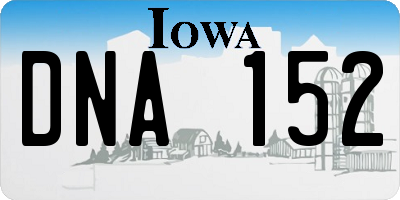 IA license plate DNA152