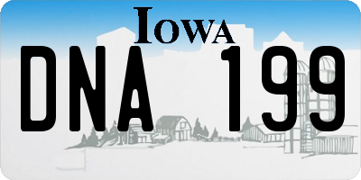 IA license plate DNA199