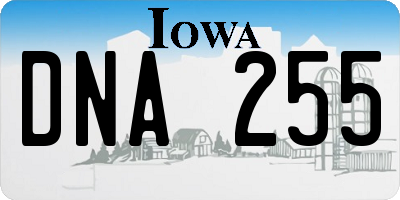 IA license plate DNA255