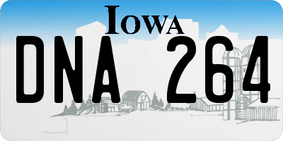 IA license plate DNA264