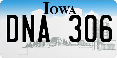 IA license plate DNA306