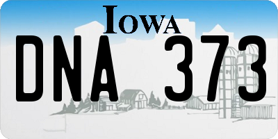 IA license plate DNA373