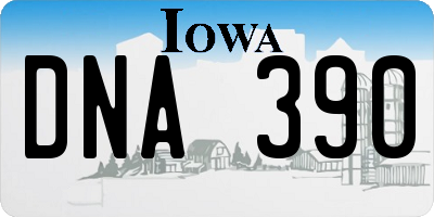 IA license plate DNA390