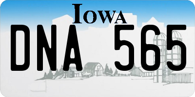 IA license plate DNA565