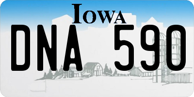 IA license plate DNA590