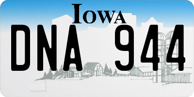 IA license plate DNA944