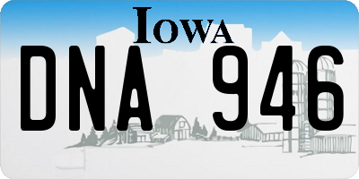 IA license plate DNA946